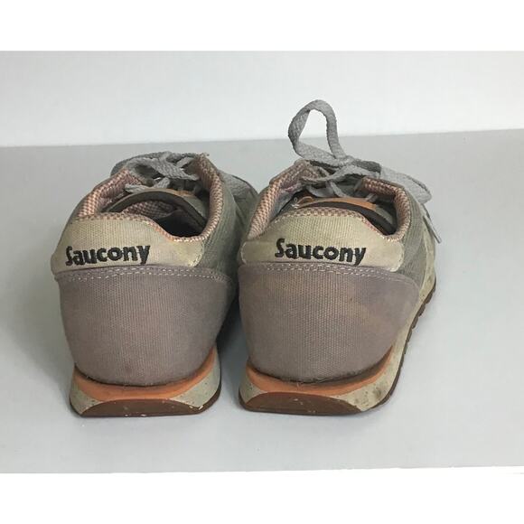 Saucony Men’s Jazz Low Pro orange/Brown Vegan Sneakers Sz. 10 GUC (flaws) - Picture 3 of 10